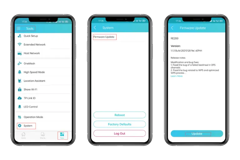 Upgrade the TP-Link Range Extender Firmware Using the Tether App​